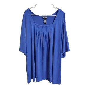 Maggie Barnes Embellished Slinky Business Casual Office Preppy Blouse 5X